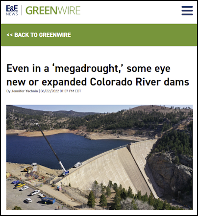 PRESS RELEASE: Upper Basin Colorado River Response to BuRec is Meaningless  Gibberish – Save the Colorado